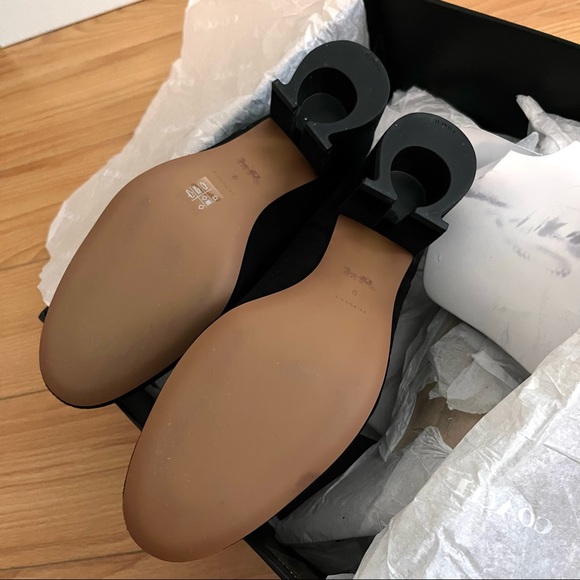 New COACH Gracie Black Suede Ankle Booties / Boots - Size 6 - Picture 12 of 15